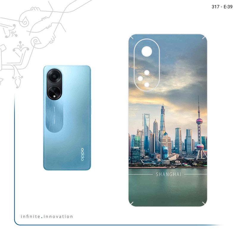 برچسب پوششی ماهوت مدل Shanghai_City مناسب برای گوشی موبایل اپو A98