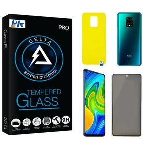 PK Delta Privacy Screen Protector For xiaomi redmi note 9s With Back Protector