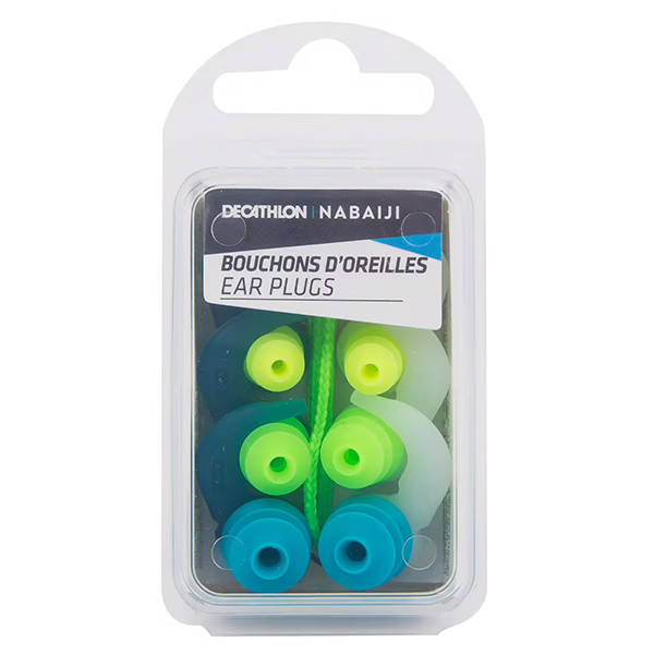گوش گیر شنا نابایجی مدل Silicone Earplug بسته 3 عددی