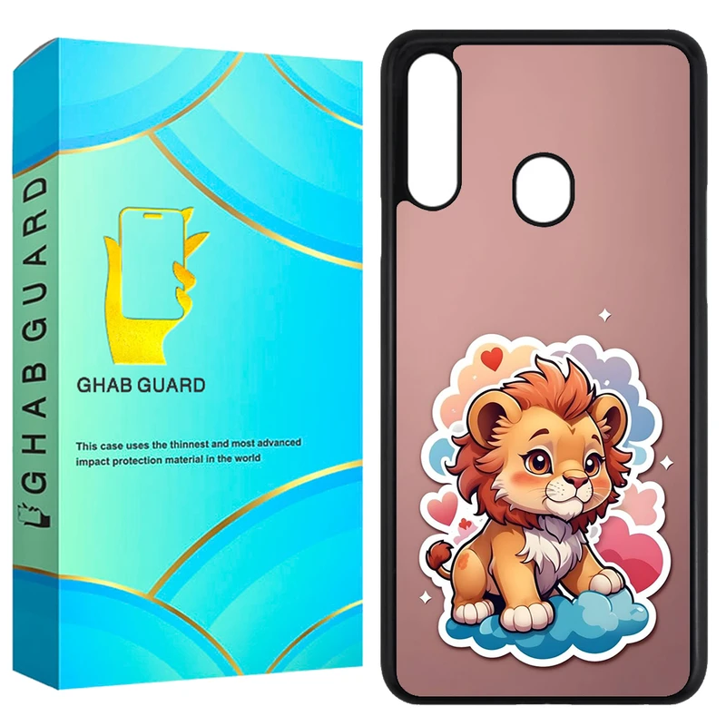کاور قاب گارد طرح بچه شیر مدل GCHPA20S مناسب برای گوشی موبایل سامسونگ Galaxy A20s 