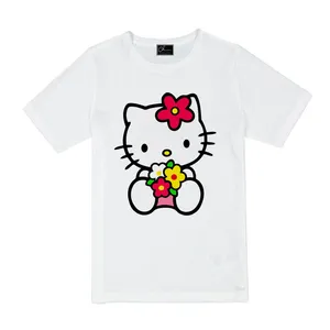 تی شرت دخترانه مدل کیتی کد J85 رنگ سفید