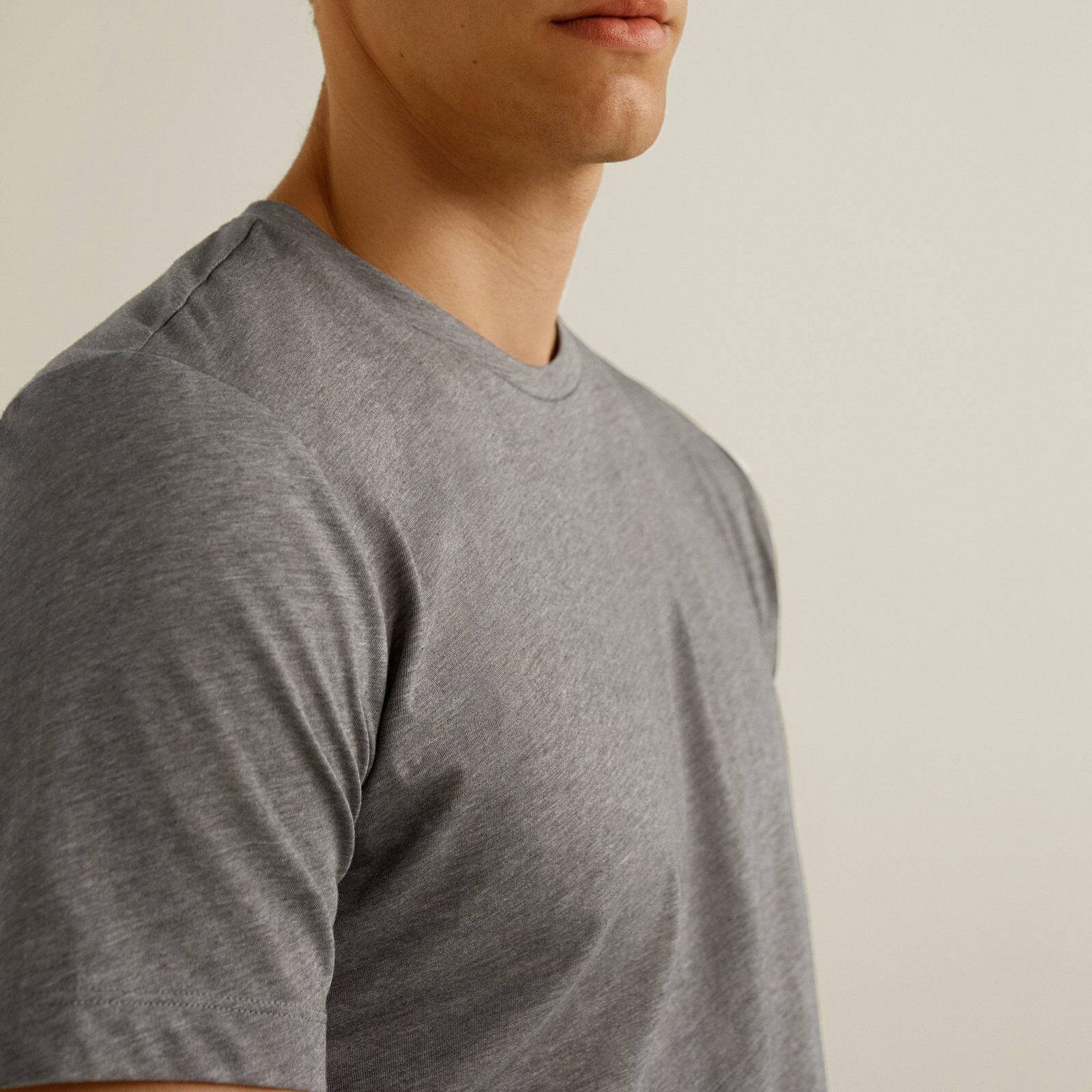 تی شرت آستین کوتاه مردانه مانگو مدل GR455CHE -  - 6