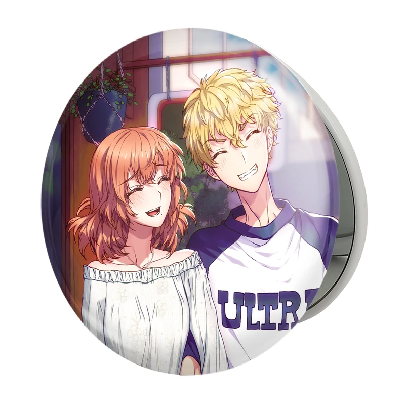 آینه جیبی خندالو طرح تاکه میتچی و هیناتا انیمه توکیو ریونجرز مدل تاشو کد 11173 