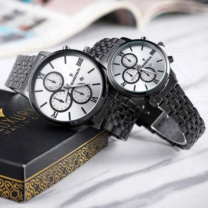 ست ساعت مچی عقربه ای  زنانه و مردانه مدل 0sn