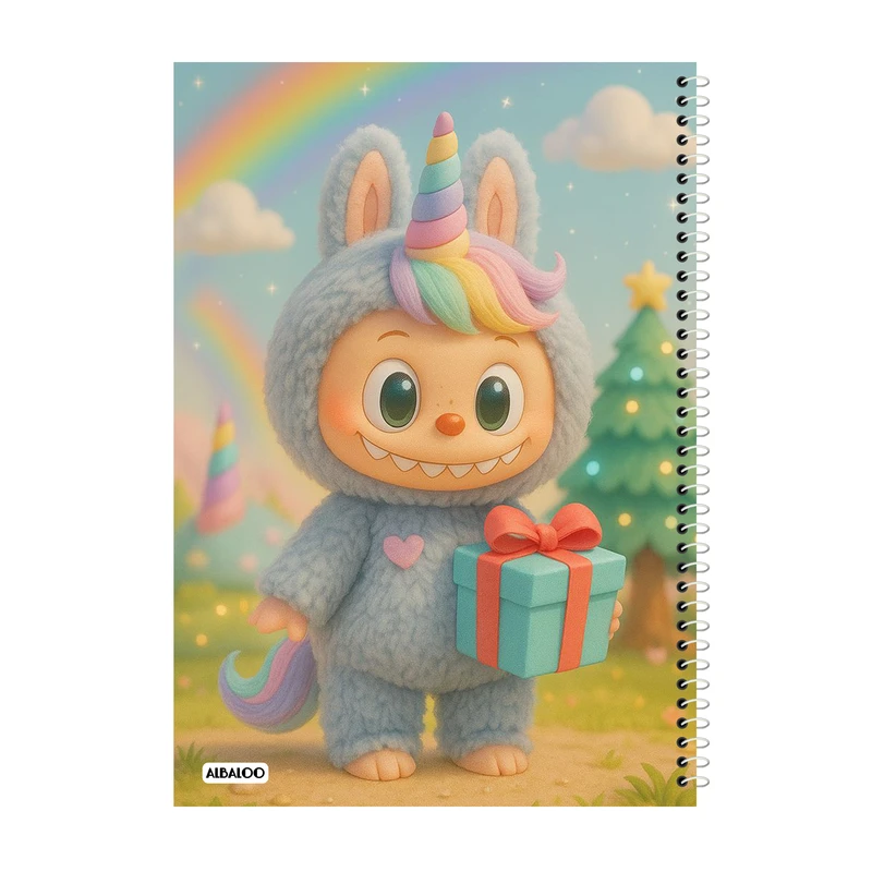 دفتر مشق 100 برگ آلبالو طرح لبوبو کد 2098