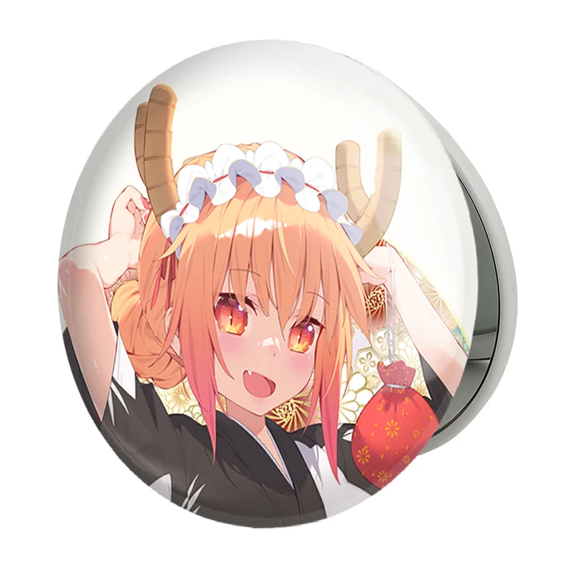 آینه جیبی خندالو طرح توهرو انیمه اژدهای خدمتکار کوبایاشی مدل تاشو کد 36327