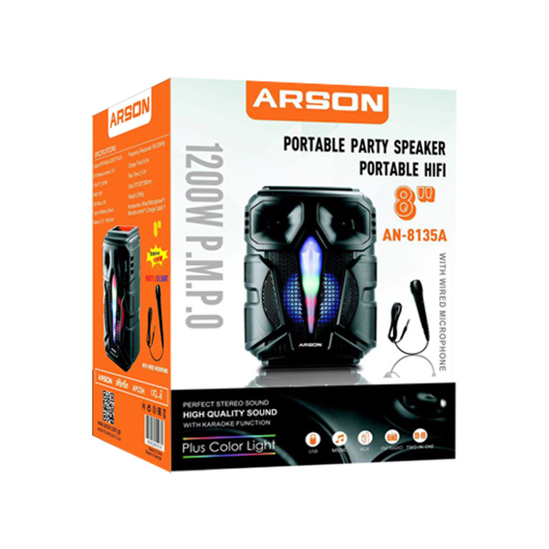 اسپیکر بلوتوثی قابل حمل آرسون مدل AN-8135A