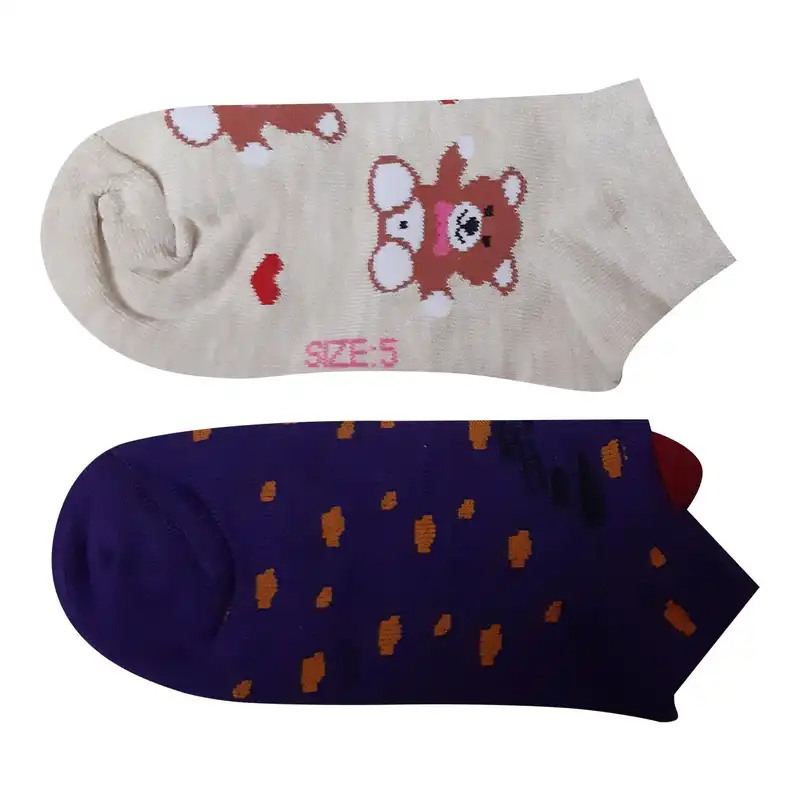 جوراب دخترانه کد 303 مجموعه 2 عددی