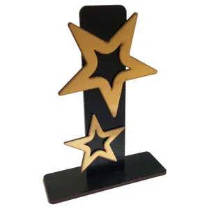 استند رومیزی تزیینی مدل ستاره دوتایی کد KM-starsg21