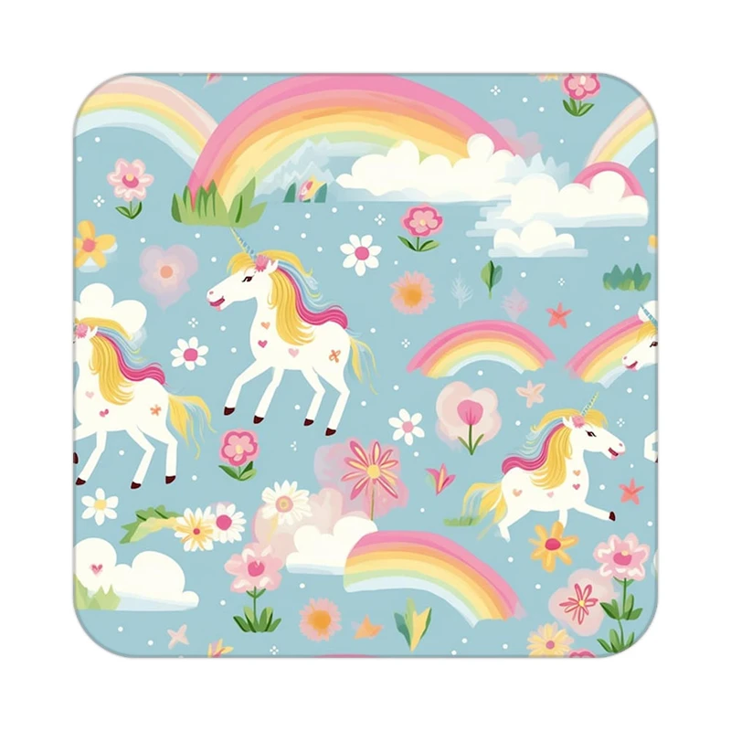 زیر لیوانی کاکتی طرح اسب تک شاخ و یونیکورن مدل mp30082