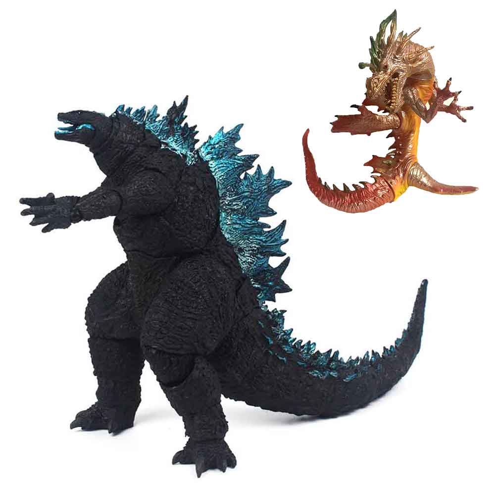 اکشن فیگور مدل گودزیلا علیه کونگ طرح Godzilla vs kong01 مجموعه 2 عددی
