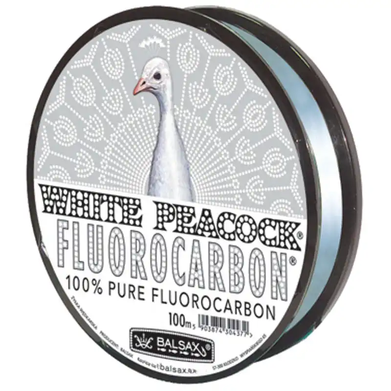 نخ ماهیگیری بالساکس مدل White Peacock-Fluorocarbon سایز 0.14 میلی متر