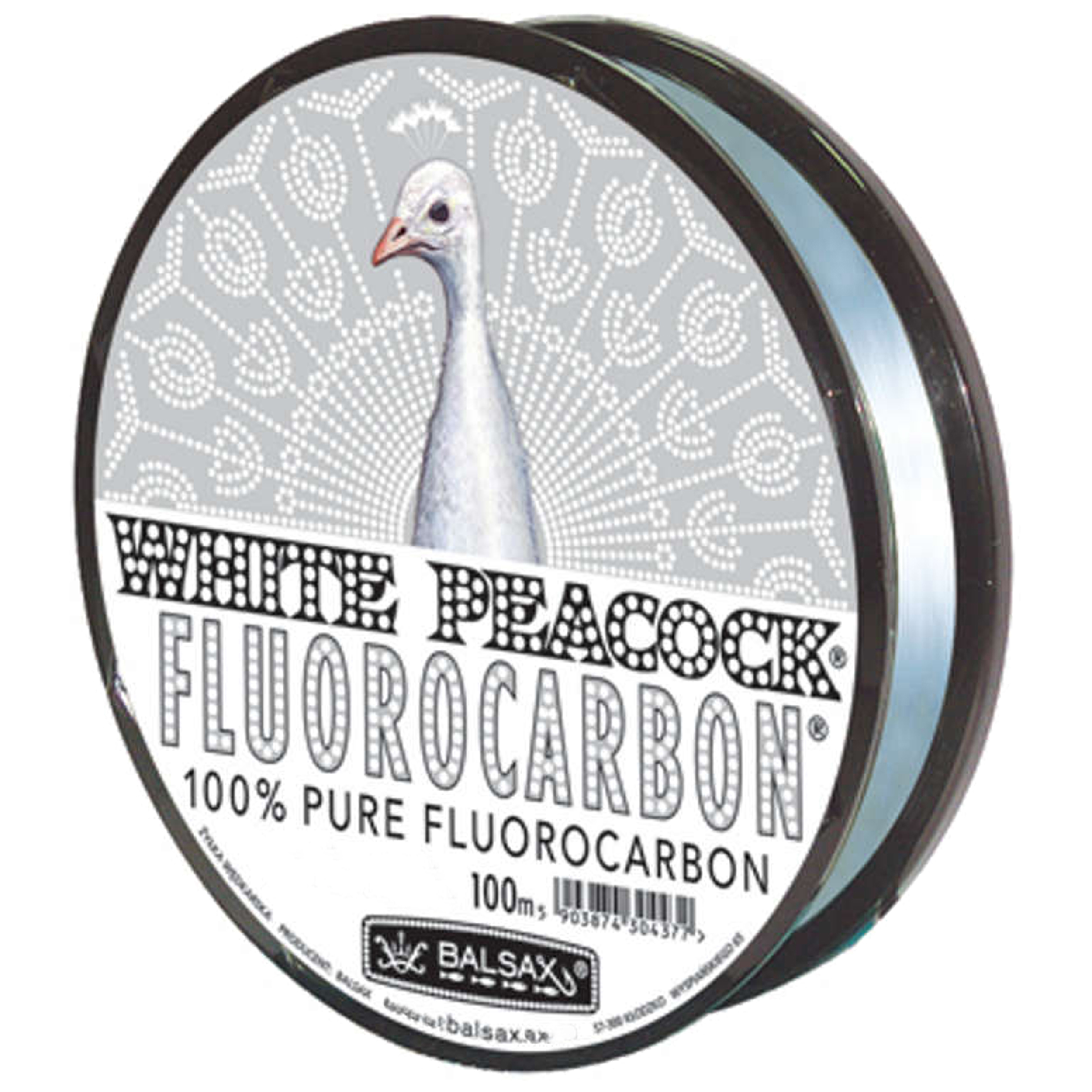 نخ ماهیگیری بالساکس مدل White Peacock-Fluorocarbon سایز 0.10 میلی متر