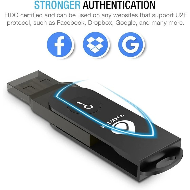 قفل امنیتی تتیس مدل FIDO U2F