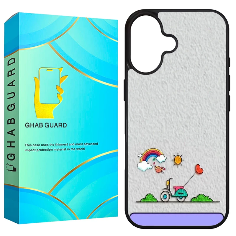 کاور قاب گارد طرح نقاشی مدل G16PL مناسب برای گوشی موبایل اپل iPhone 16 Plus