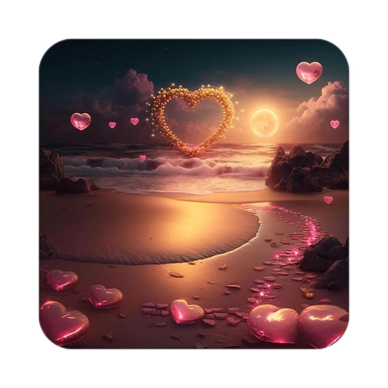 زیر لیوانی کاکتی مدل عاشقانه کد mp13423