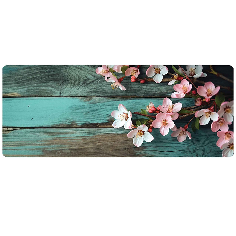 پادری مدل مخمل بزرگ طرح آشپزخانه و پذیرایی L6/506 گل سایز 46×109 سانتی متر