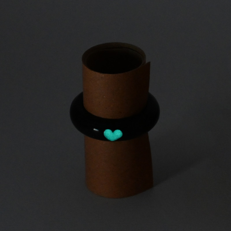 انگشتر مدل شب تاب قلب PRH_1001