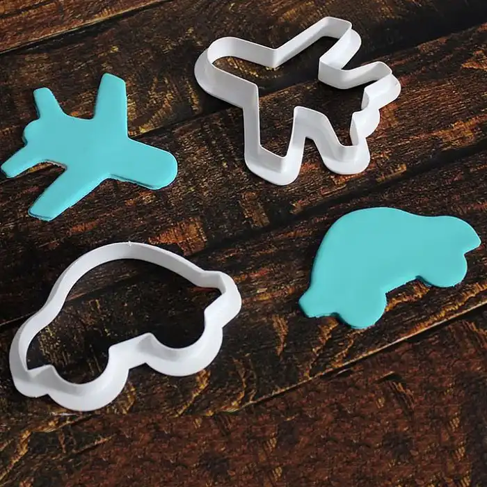 قالب شیرینی به گز مدل ماشین و هواپیما مجموعه 2 عددی