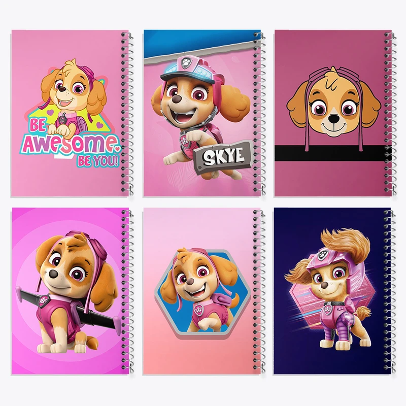 دفتر مشق 50 برگ خندالو طرح سگ های نگهبان (Paw Patrol) کد 306 مجموعه 6 عددی
