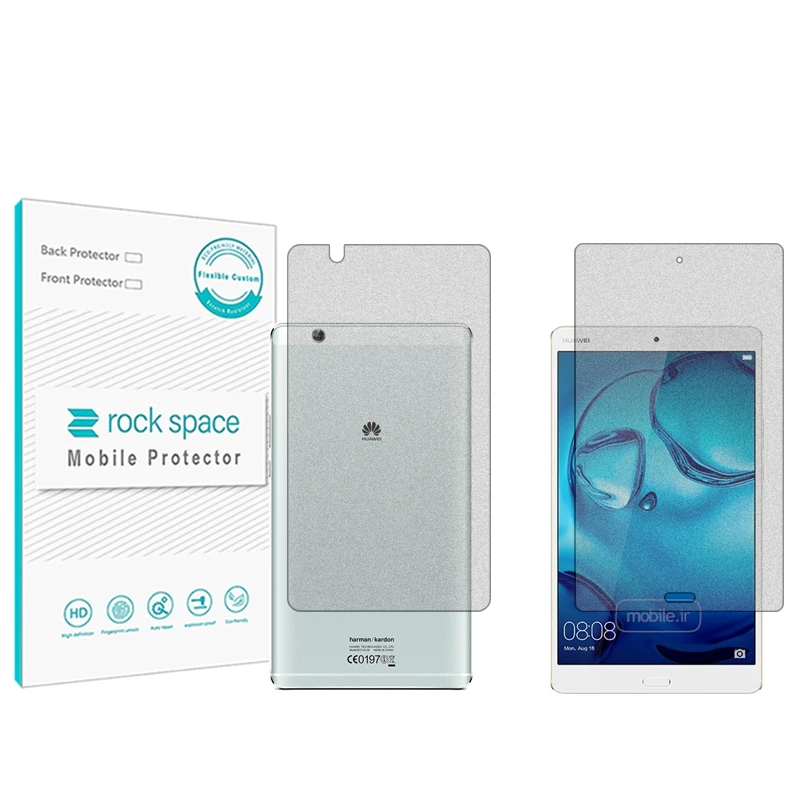 محافظ صفحه نمایش مات راک اسپیس مدل HyMTT مناسب برای تبلت هوآوی Mediapad M3 8.4 به همراه محافظ پشت گوشی