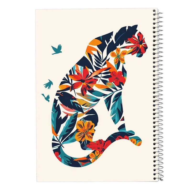 دفتر ژورنال نویسی 50 برگ مدوپد مدل نقطه ای طرح موجودات فانتزی کد DF17097