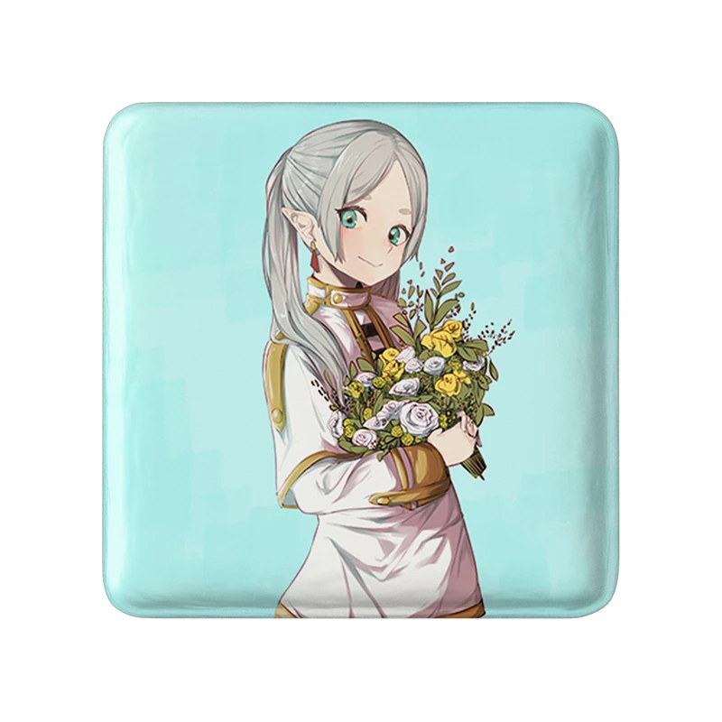 مگنت خندالو طرح انیمه فریرن (Frieren) مدل مربعی کد 33929