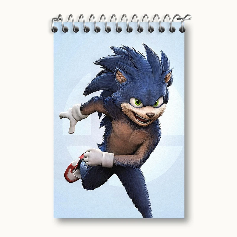 دفتر یادداشت 50 برگ خندالو مدل سونیک (Sonic) کد F176
