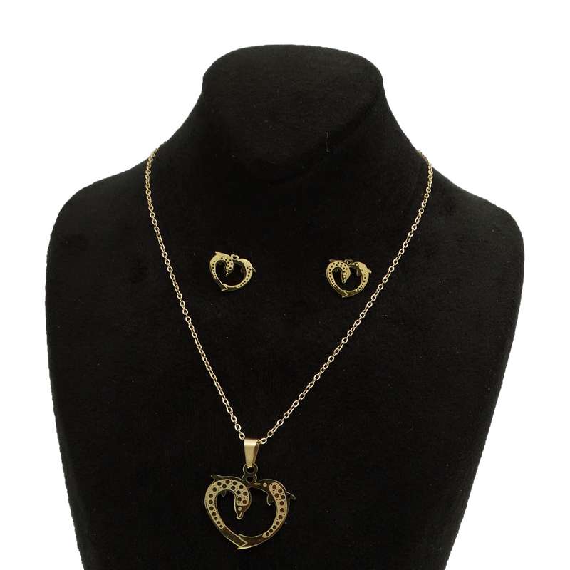 نیم ست دخترانه مدل دلفین های عاشق کد SZ 22