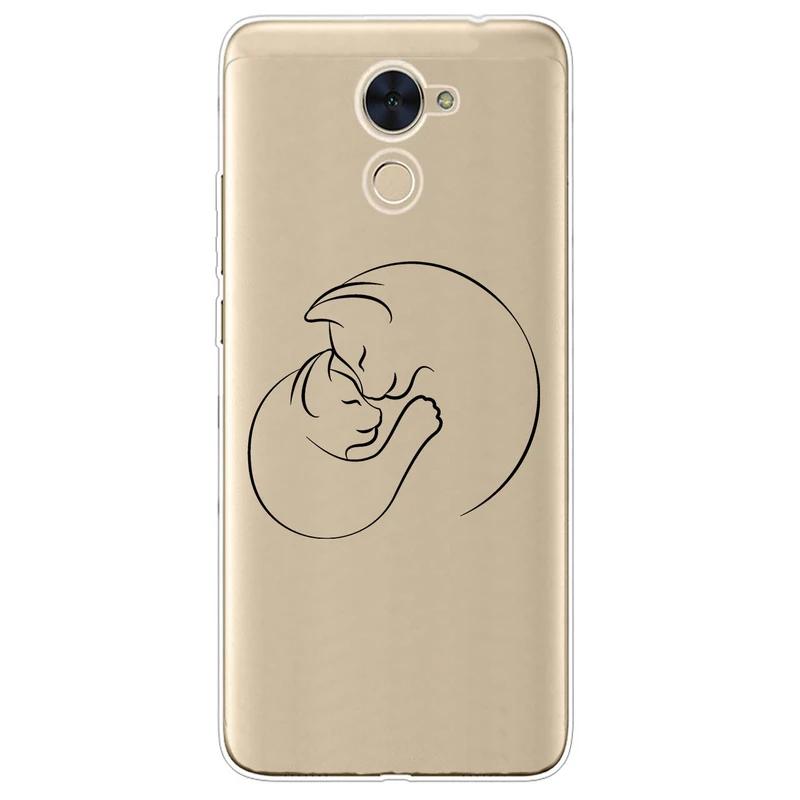 کاور مگافون طرح گربه مدل C61-B مناسب برای گوشی موبایل هوآوی Y7 2017 / Y7 Prime 2017