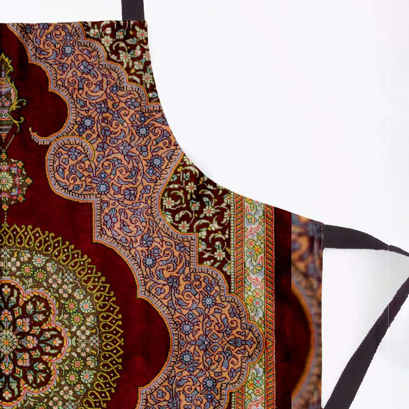 پیش بند آشپزخانه مدوپد طرح قالی قم ترنجی مدل C-Ghom140