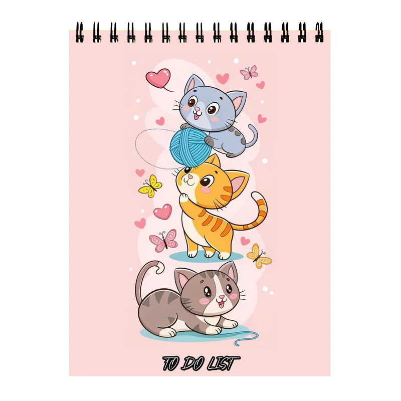 دفتر برنامه ریزی 60 برگ طرح گربه ها کد 28