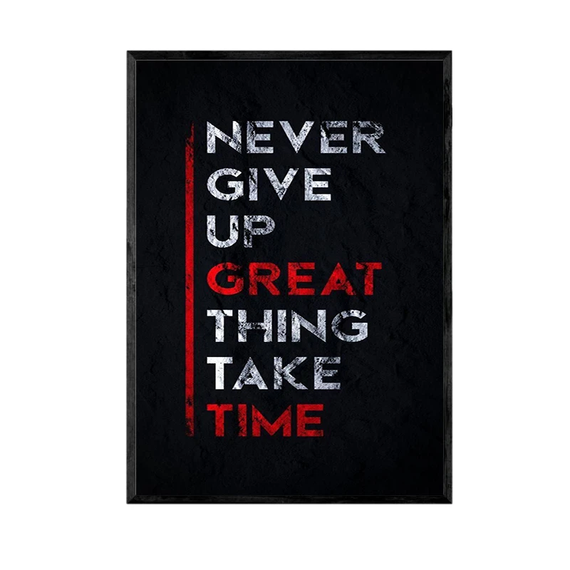 تابلو مدل انگیزشی Great thing take time