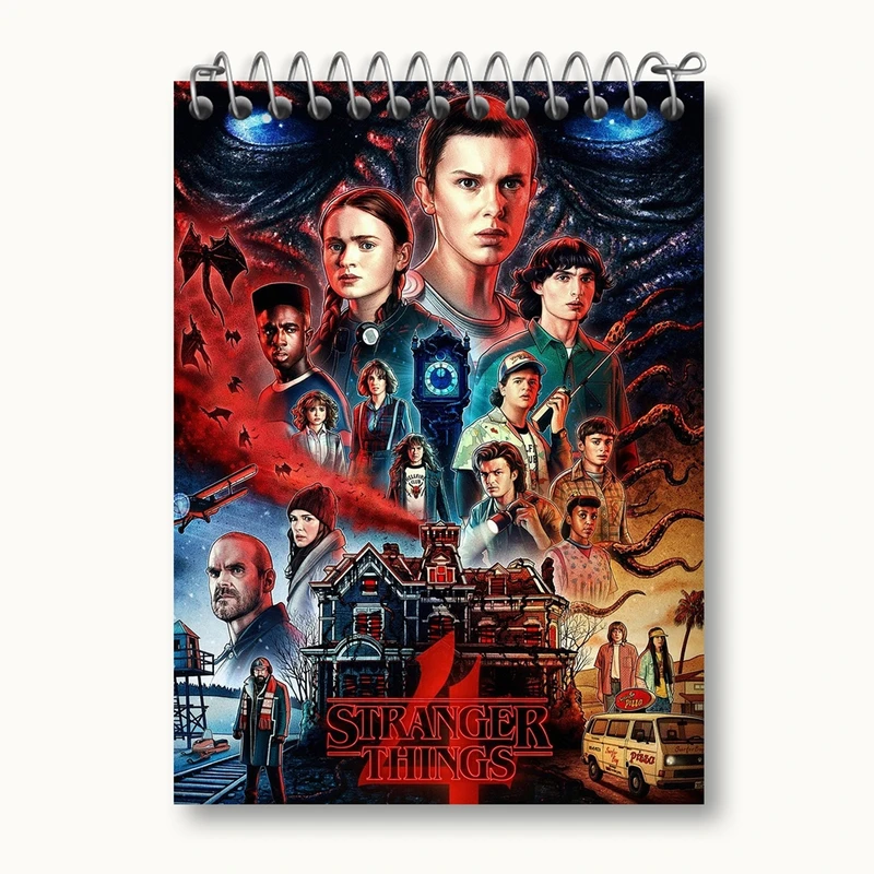 دفتر یادداشت 50 برگ خندالو مدل سریال استرنجر تینگز Stranger Things کد 19302