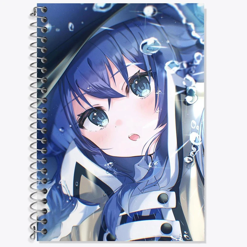 دفتر زبان 50 برگ خندالو مدل سه خط طرح روکسی انیمه موشوکو تنسی کد 24111