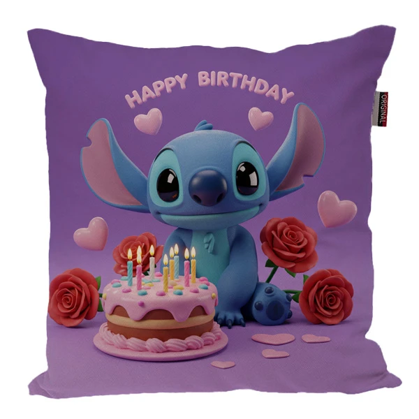 کوسن پاد آفرین مدل استیچ طرح تولد مبارک کد 1529