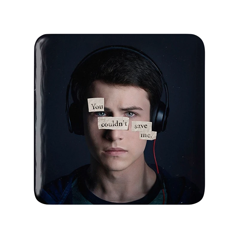 مگنت خندالو طرح کلی جانسن 13دلیل برای اینکه Reasons Why13  مدل مربعی کد 20334