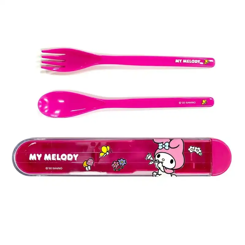 ست قاشق چنگال مینیسو مدل My melody مجموعه 2 عددی