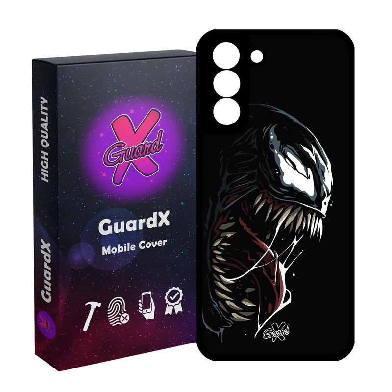 کاور گارد ایکس طرح ونوم مدل Glass10472 مناسب برای گوشی موبایل سامسونگ Galaxy S21 FE