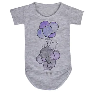 بادی نوزادی مدل  فیل و بادکنک کد V34