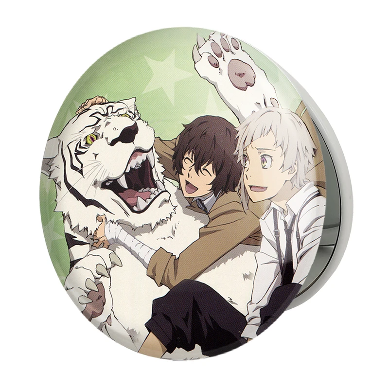 آینه جیبی خندالو طرح اتسوشی و دازای انیمه سگ های ولگرد بانگو مدل تاشو کد 11777 