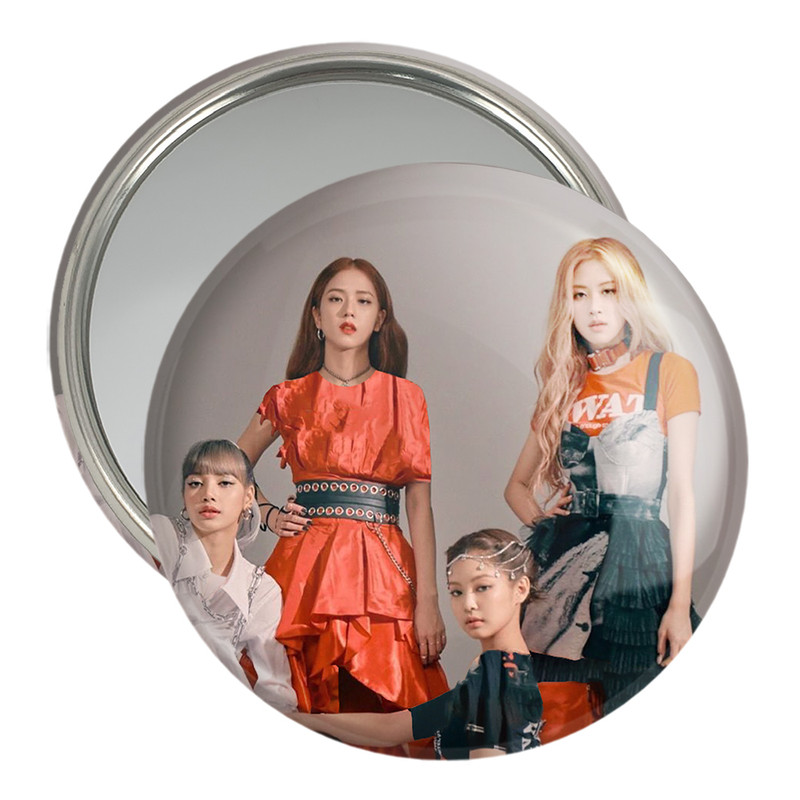 آینه جیبی خندالو مدل گروه بلک پینک Black Pink  کد 14537