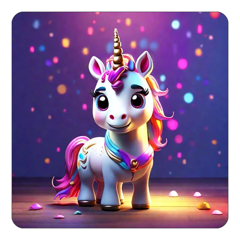 مگنت کاکتی طرح اسب تک شاخ و یونیکورن مدل mp30899