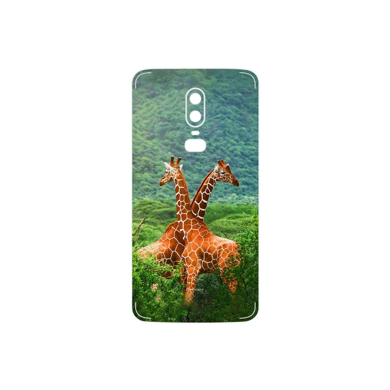 برچسب پوششی ماهوت مدل Giraffe مناسب برای گوشی موبایل وان پلاس 6