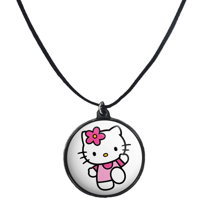 گردنبند پرمانه طرح Kitty کد pmb.27309مدل دو طرفه