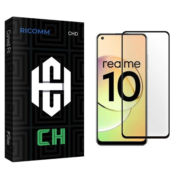 محافظ صفحه نمایش شیشه ای ریکام مدل CH مناسب برای گوشی موبایل ریلمی 10 4G
