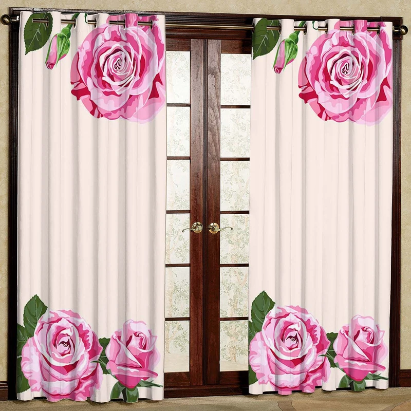 پرده بارمان دکور طرح مدرن مدل هازان پانچی کد 1756 W سایز 140x280 سانتی متر