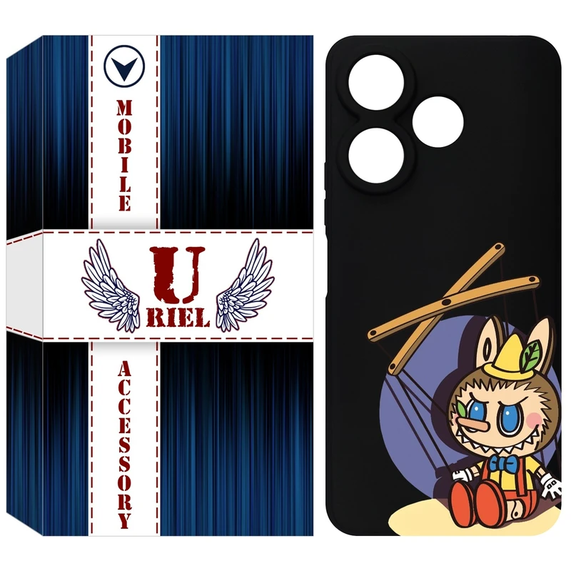 کاور یوریل مدل KSH کد 108 طرح عروسک لبوبو مناسب برای گوشی موبایل شیائومی Redmi 13x / 13 4G / Poco M6 4G