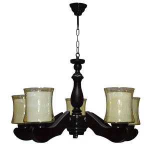  لوستر پنج شعله چشمه نور کد G712/5-BR