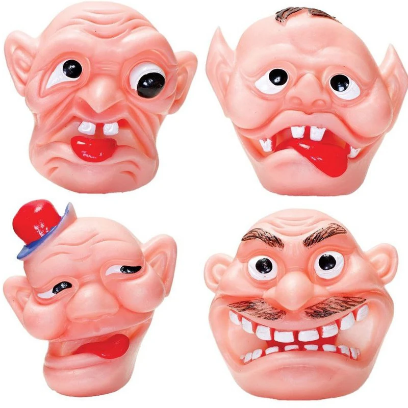 ابزار نمایشی دنیای سرگرمی های کمیاب مدل عروسک انگشتی سیلیکونی مجموعه 4 عددی